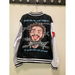 Post Malone Baseball snap up Jacket size 2xL Never worn runs small